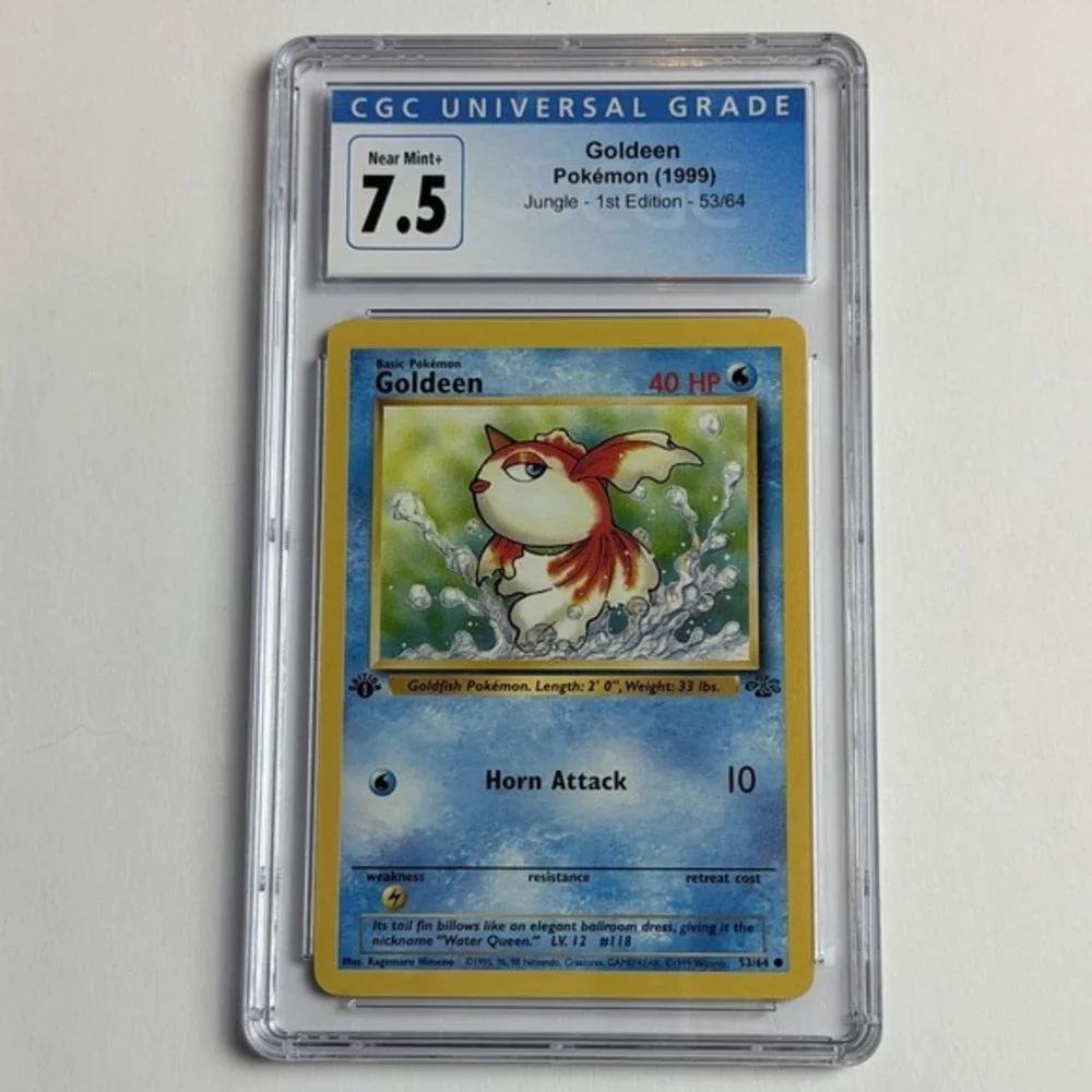 Pokemon Goldeen‎ 1st Edition Jungle 53/64 CGC 7.5 TCG 1999 Pokemon WotC Vintage